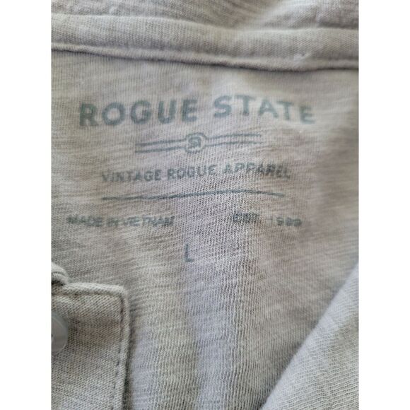 Rogue State Men Polo Shirt Gray Size L‎ - Picture 3 of 5